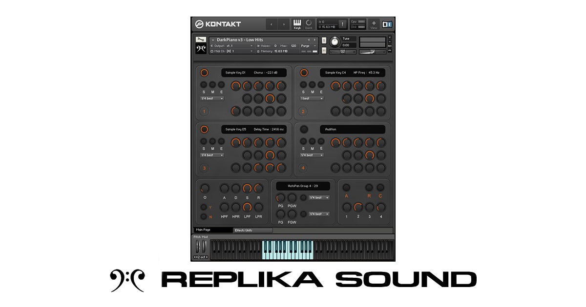 Replika Sound RSSD01 Dark Piano For Kontakt